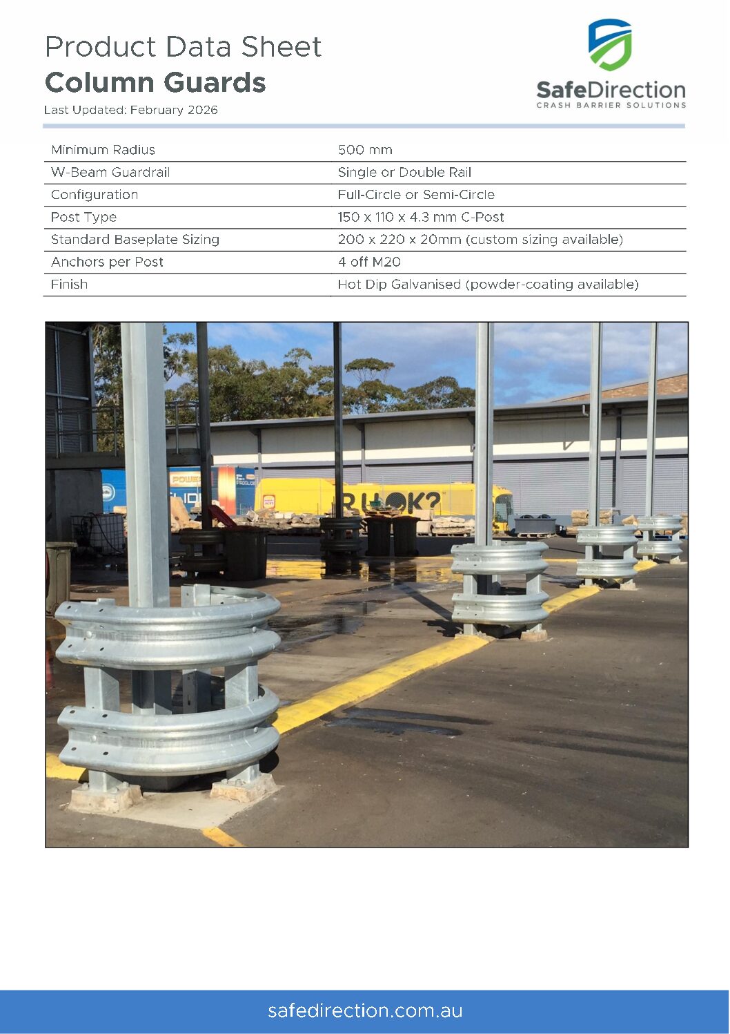 Column Guards | Warehouse Barrier Systems | Safe Direction